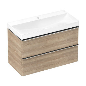 Skříňka s umyvadlem Hansgrohe Xelu Q 100x69,5x48 cm přírodní dub 54385000