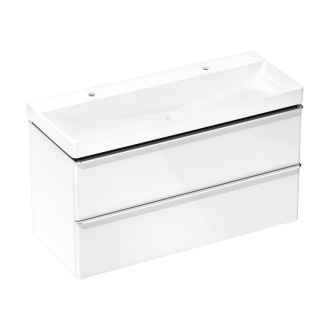 Skříňka s umyvadlem Hansgrohe Xelu Q 120x69,5x48 cm bílá lesklá 54386000