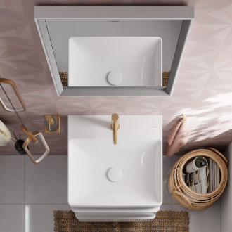 Umyvadlo Hansgrohe Xelu Q 50x48 cm otvor pro baterii, bez přepadu 60316450