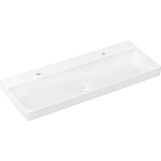 Umyvadlo Hansgrohe Xelu Q 120x48 cm se dvěma otvory pro baterii 60322450