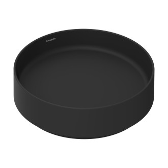 Umyvadlo Hansgrohe Xuniva Evo S 40x40 cm černá mat bez otvoru pro baterii, bez přepadu 60323670