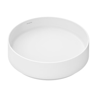 Umyvadlo Hansgrohe Xuniva Evo S 40x40 cm bílá matná mat bez otvoru pro baterii, bez přepadu 60323700