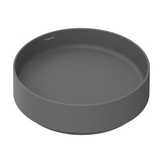 Umyvadlo Hansgrohe Xuniva Evo S 40x40 cm břidlicová matná šedá mat bez otvoru pro baterii, bez přepadu 60323760