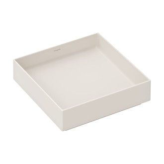 Umyvadlo Hansgrohe Xuniva Evo E 40x40 cm písková matná béžová mat bez otvoru pro baterii, bez přepadu 60324780