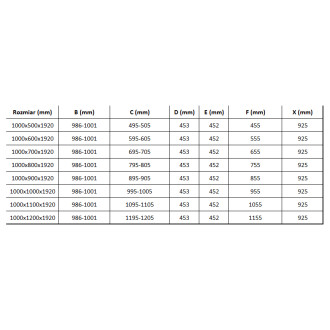 Skládací sprchový kout Mexen Lima 100 x 90 cm, grafit, chrom + plochá sprchová vanička, černá - 856-100-090-01-40-4070