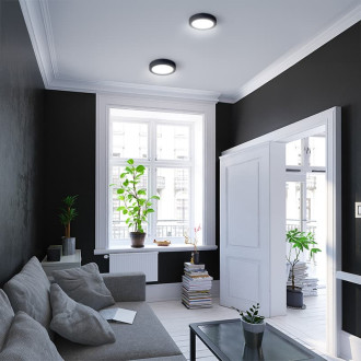 LED světelný panel Solight černá WD170-B