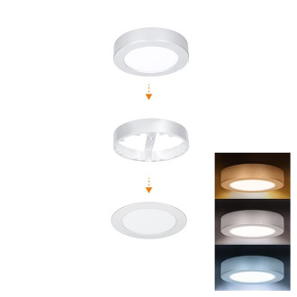 LED světelný panel Solight stříbrná WD240-S