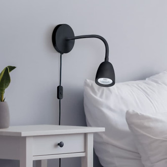 LED nástěnná lampa Solight černá WO54-B