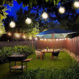 LED Světelný řetěz Solight černá WO794