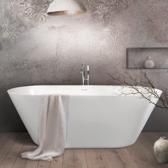 Volně stojící vana Roth Linea Stone 167x72,5 cm litý mramor levá i pravá 5261000