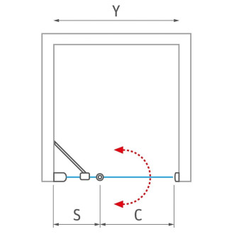 Sprchové dveře 80 cm Roth Melina Line MI PIF 080200 NPE