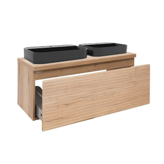 Koupelnová skříňka s umyvadlem Naturel Savona 118x43x44,8 cm dub halifax mat SAVONA120DHDUB