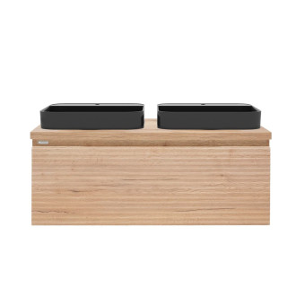 Koupelnová skříňka s umyvadlem Naturel Savona 118x43x44,8 cm dub halifax mat SAVONA120DHDUB