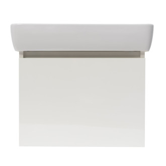 Koupelnová skříňka s keramickým umyvadlem Laufen Naturel Project 52,5x40x45,3 cm bílá lesk PROJECT60BI