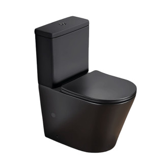 WC kombi komplet SAT Infinitio černá matná mat vario odpad SATINF031VPSNBKM