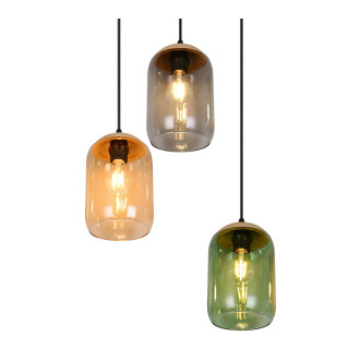 Závěsné světlo Trio Cork mix barev 364630317