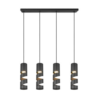 Závěsné světlo Trio Stream černá 364000432