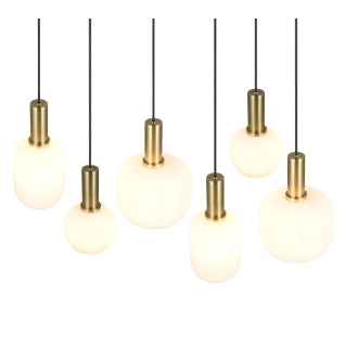 Závěsné světlo Trio Diva mosaz 319800608