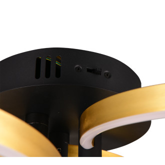 Stropní světlo Trio Caruso černá 648110680