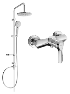 Mexen Carl Sprchový set s sprchovou baterií Sabre, chrom 72140240-00