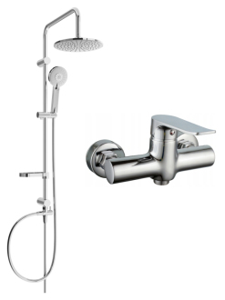 Mexen Carl Sprchový set se sprchovou baterií Pecos, chrom - 72740240-00