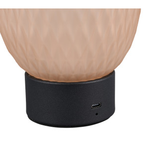 Stolní lampa Trio Facette Amber 564210113