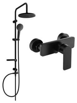 Mexen Erik Sprchový set s sprchovou baterií Cetus, černá 744340205-70