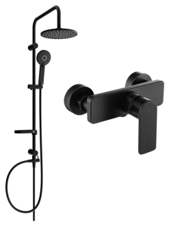 Mexen Carl Sprchový set s sprchovou baterií Cetus, černá 744340240-70