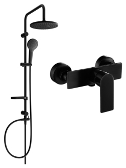 Mexen Erik Sprchový set s sprchovou baterií Alfa, černá 745740205-70