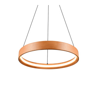 Závěsné světlo Trio Lynwood dřevodekor 355030130