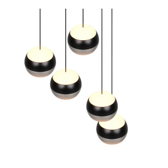 Závěsné světlo Trio Select Orbit nikl 344430507