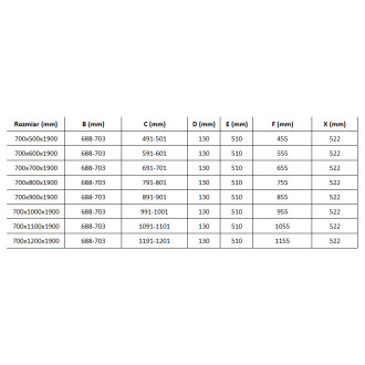 Sprchový kout Mexen Roma s výklopným mechanismem 70 x 110 cm, průhledný, černý + plochá sprchová vanička, bílá - 854-070-110-70-00-4010B