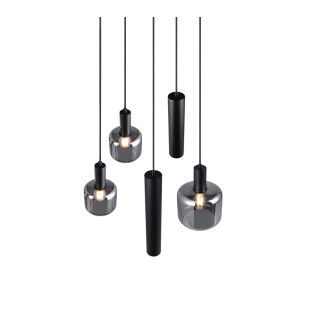 Závěsné světlo Trio Mataro černá 364130532