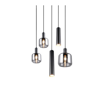 Závěsné světlo Trio Mataro černá 364130532