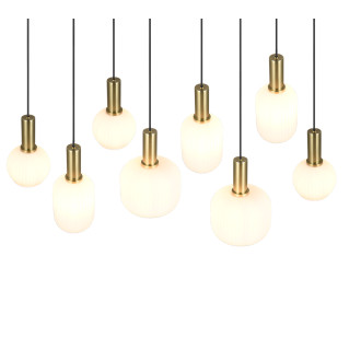 Závěsné světlo Trio Diva mosaz 319800808