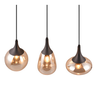 Závěsné světlo Trio Lumina černá 317000313