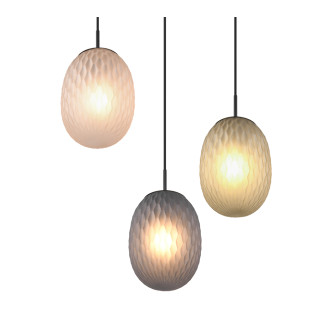 Závěsné světlo Trio Facette černá 364230317