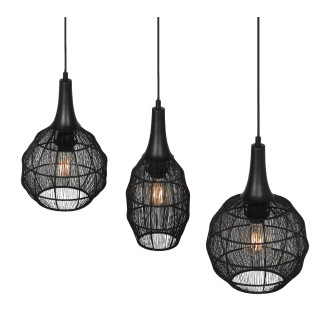 Závěsné světlo Trio Soraya černá 365400332