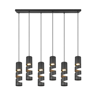 Závěsné světlo Trio Stream černá 364000632