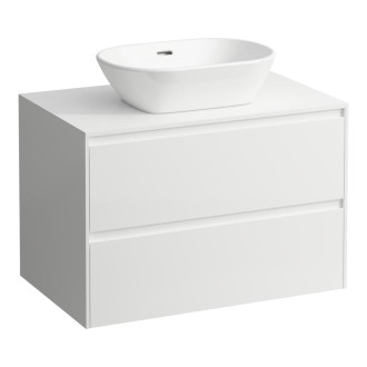 Koupelnová skříňka bez umyvadla Laufen Lua 78,5x52,5x49,5 cm bílá mat H4043111122601