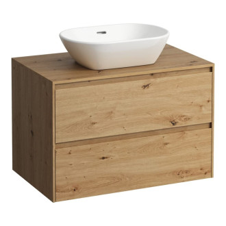 Koupelnová skříňka bez umyvadla Laufen Lua 78,5x52,5x49,5 cm divoký dub H4043111122671