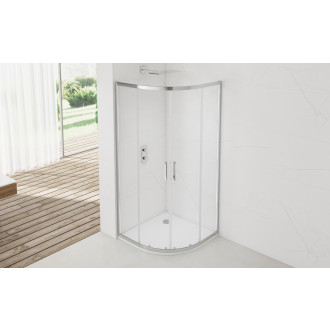 Sprchový kout čtvrtkruh 80x80 cm SAT TEX SATBKTEXS80