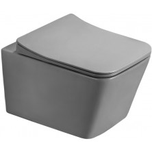 Mexen TEO WC mísa Rimless Duroplast + sedátko, světle šedý mat 30854061