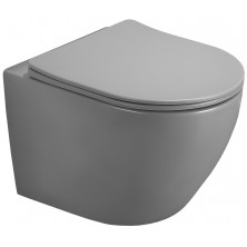 Mexen LENA WC mísa Rimless Duroplast + sedátko, světle šedý mat 30224061