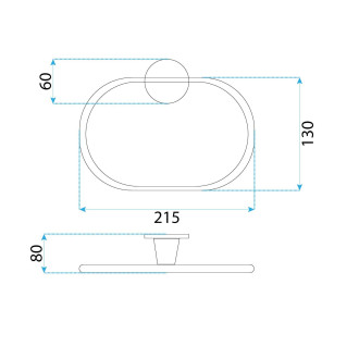 Věšák na ručníky 16101 Brush Nickle REA-98502