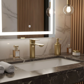 Rea Umyvadlová baterie REA Drop Brush Gold low REA-B8975