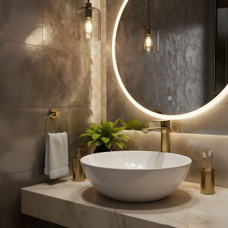 Rea Umyvadlová baterie REA Drop Brush Gold High REA-B4637