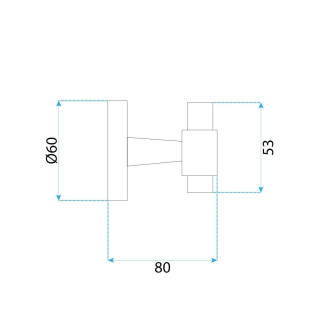 Rea Koupelnový věšák 16101 Aristo Brushed Gold REA-98506