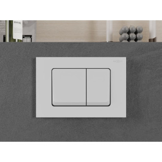 Splachovací tlačítko Mexen Fenix 10 XS, matně bílé - 601020