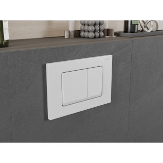 Splachovací tlačítko Mexen Fenix 10 XS, matně bílé - 601020